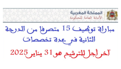 قرار للأمين العام للحكومة رقم 28 صادر في 13 يناير 2025